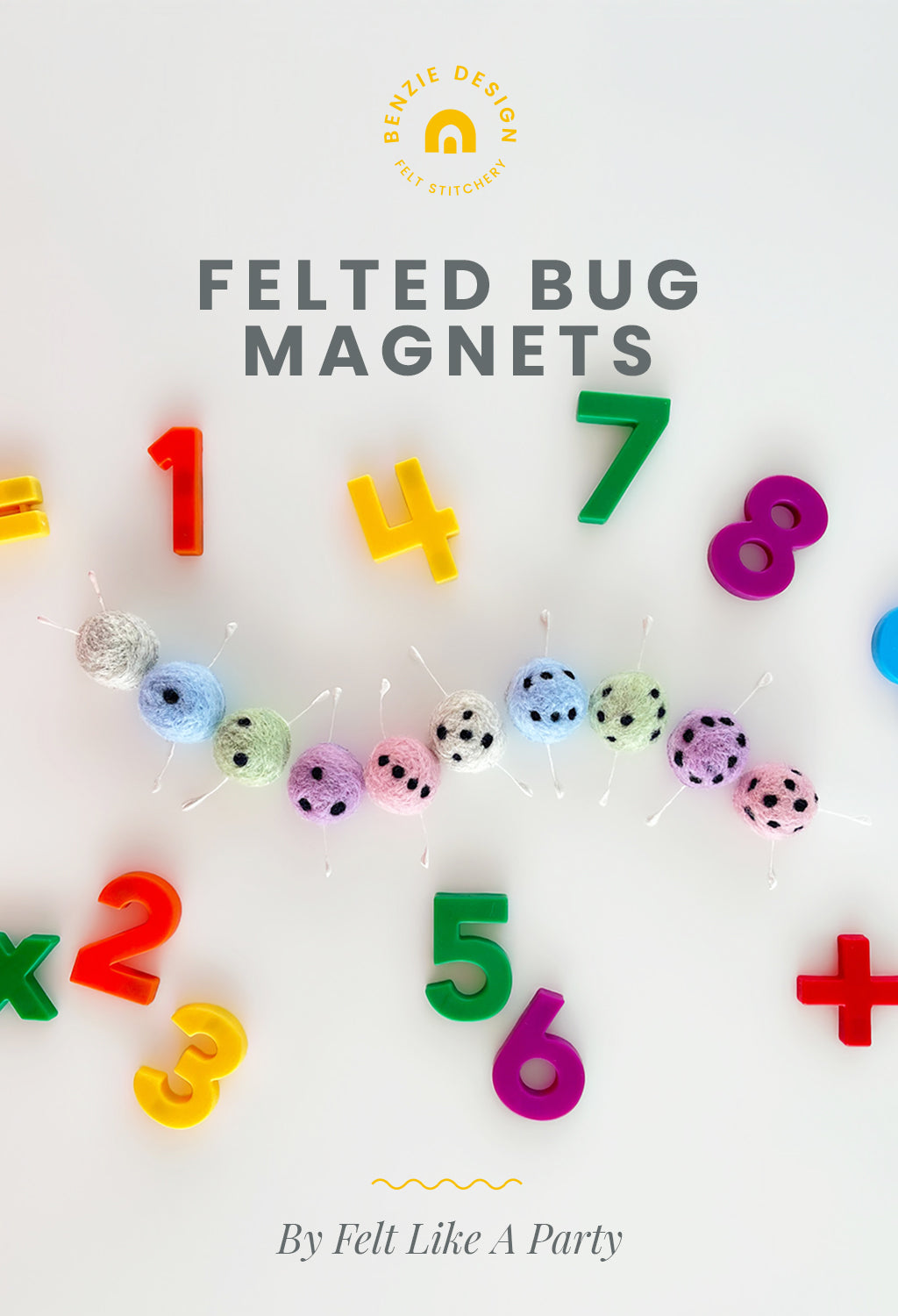 Felted Bug Magnets tutorial