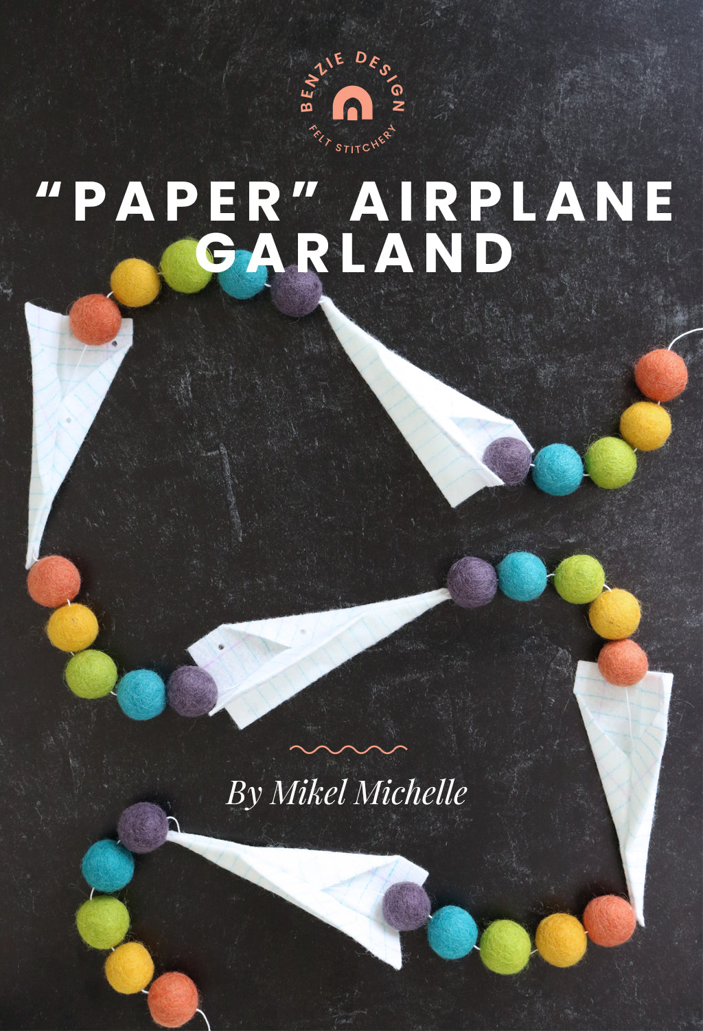 Paper airplane garland tutorial