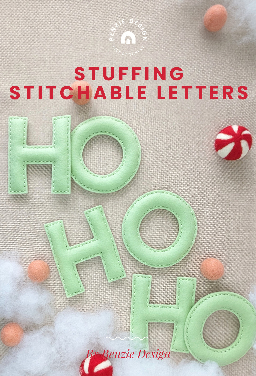 Stuffed Stitchable Letters tutorial