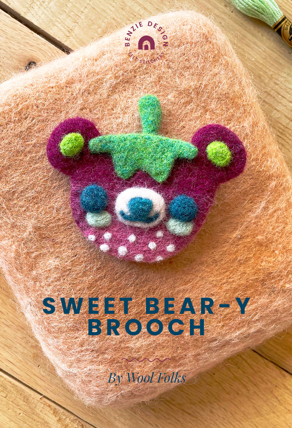 Sweet bear-y brooch tutorial