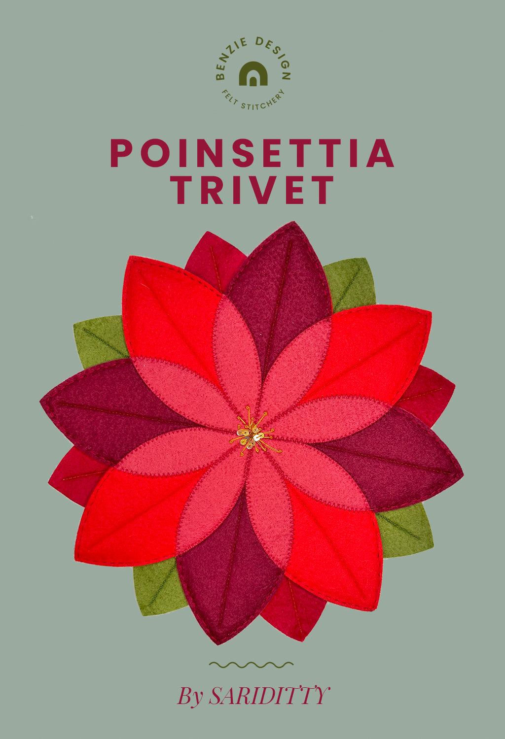 Poinsettia Trivet tutorial