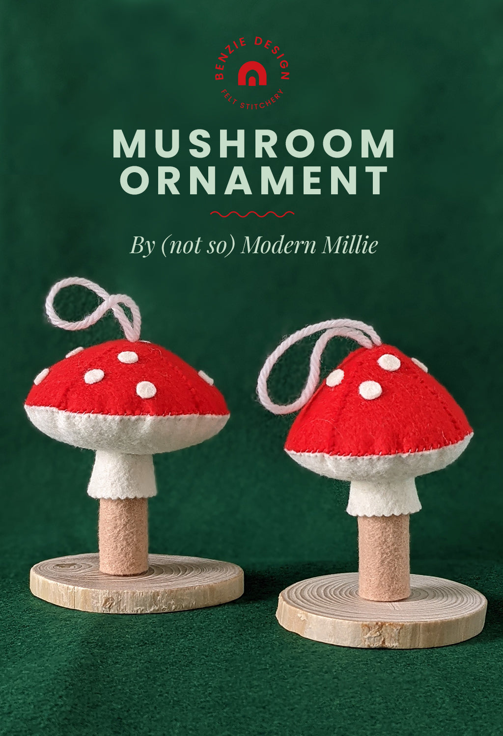 Mushroom ornament tutorial