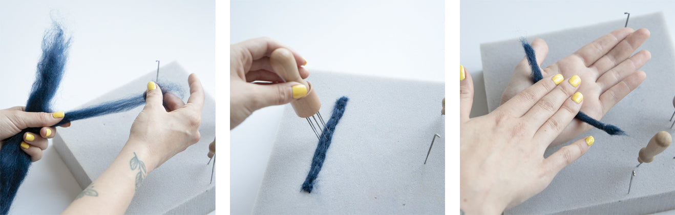 Making felted branch corals