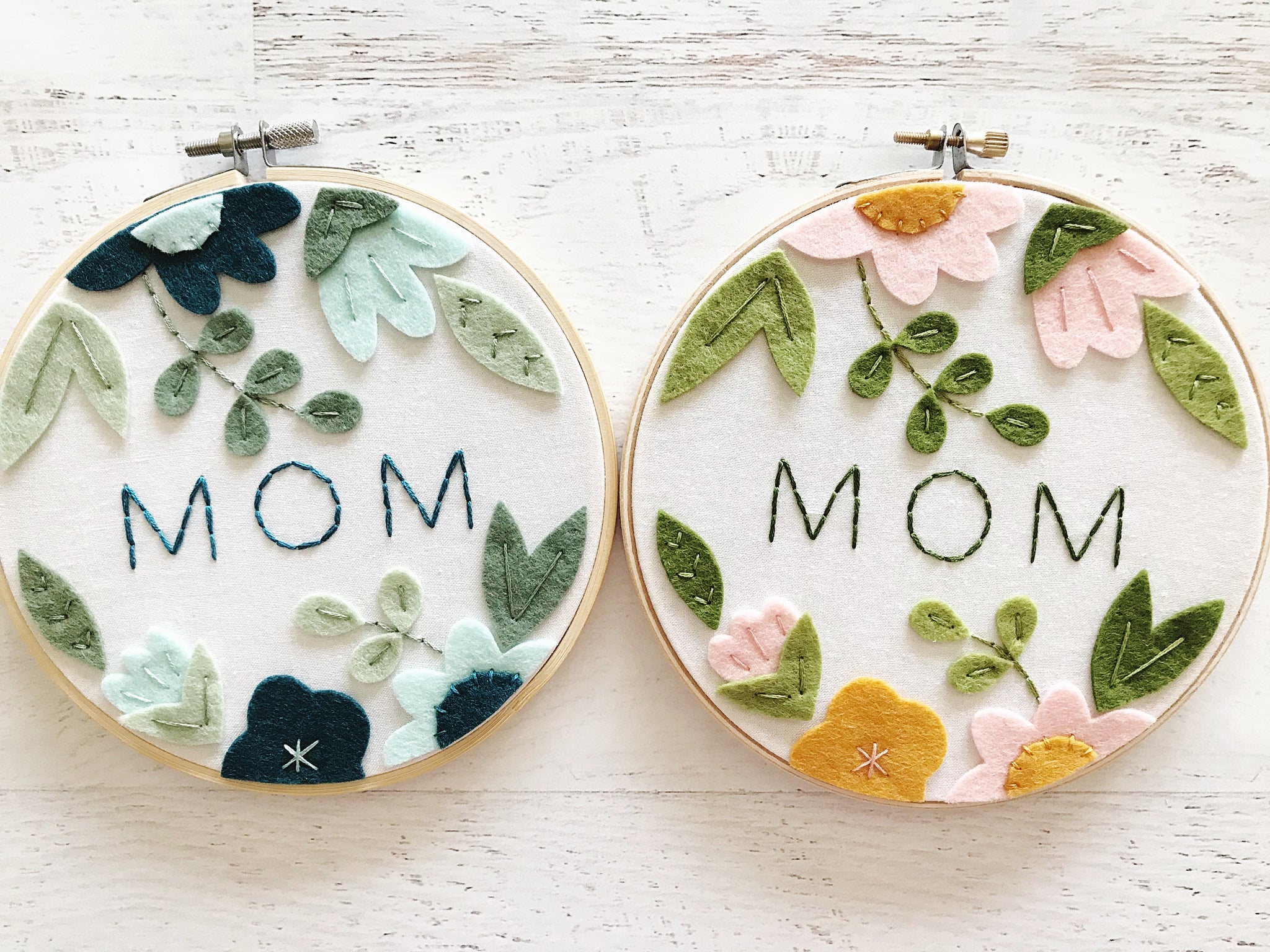 Finished Mother's Day hoops