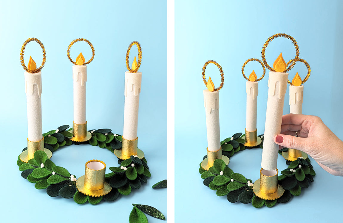 Finished Advent wreath