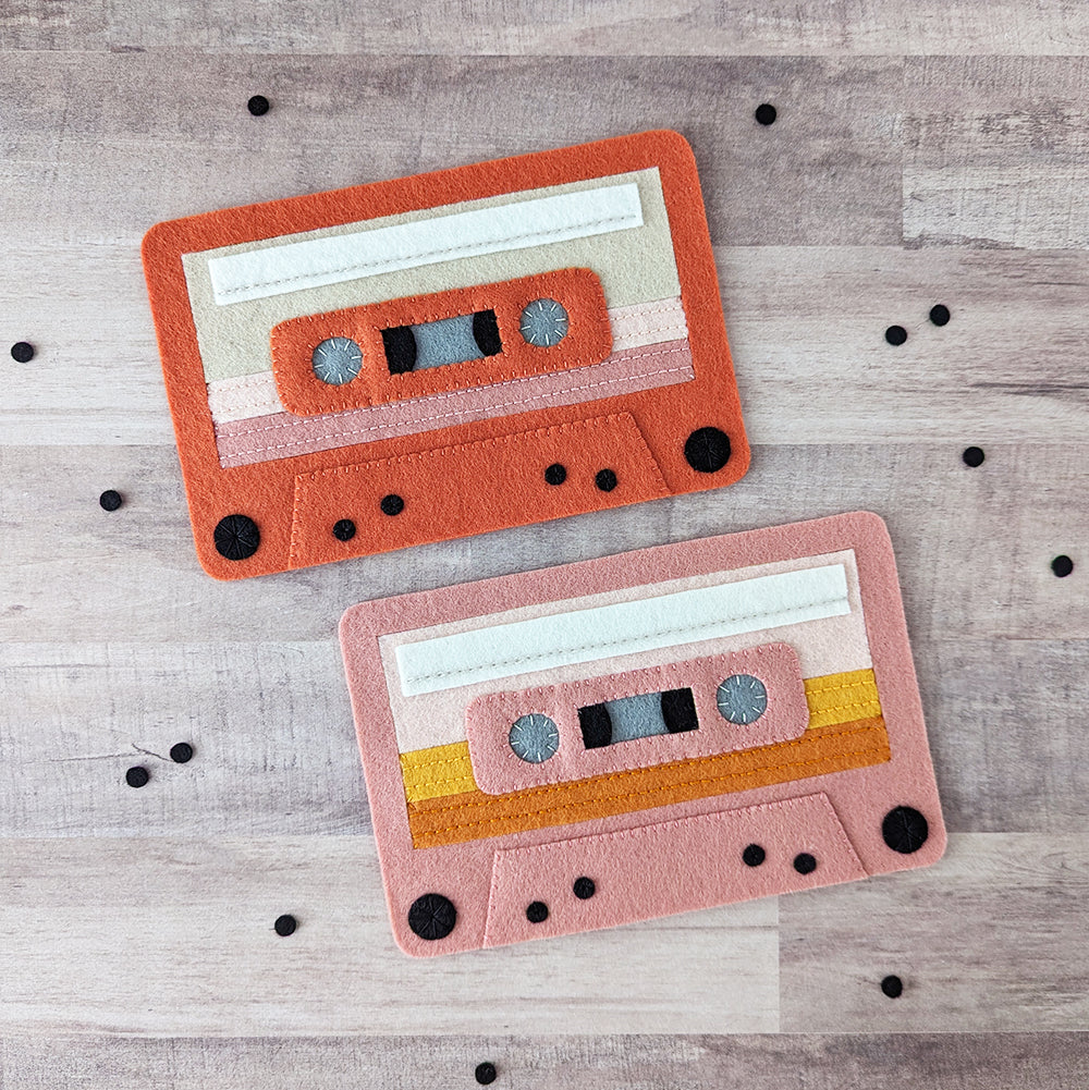 Finished mix tapes in two colorways
