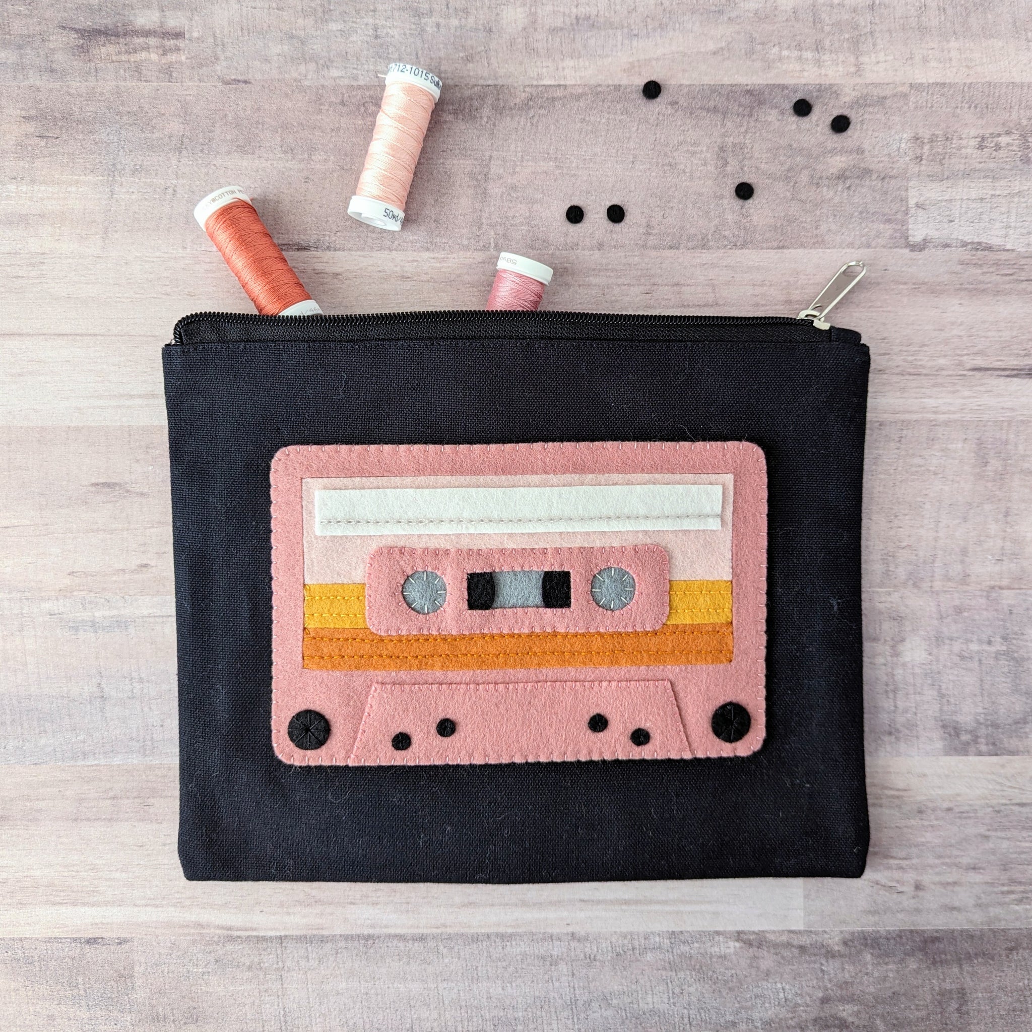 Cassette added to pouch