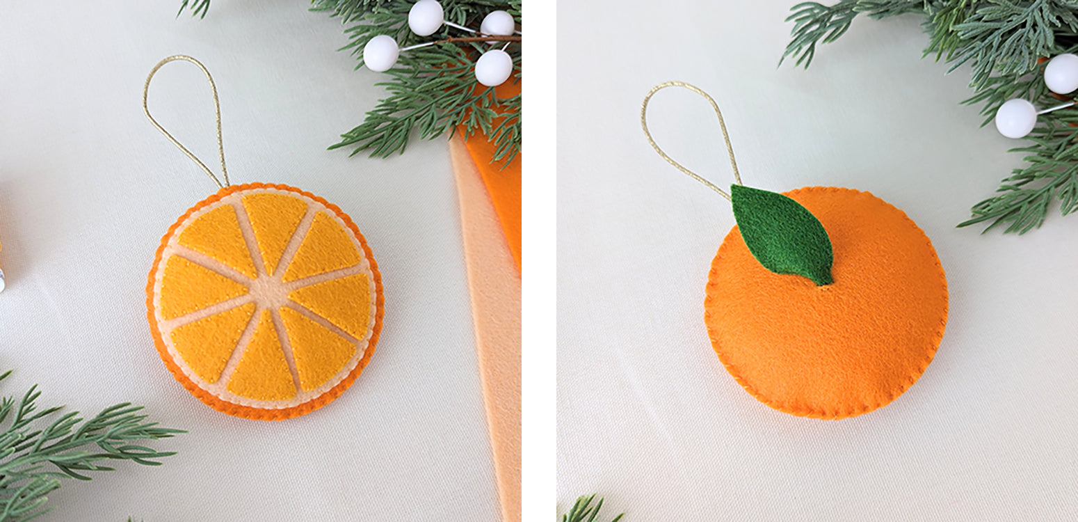 Finished orange ornament