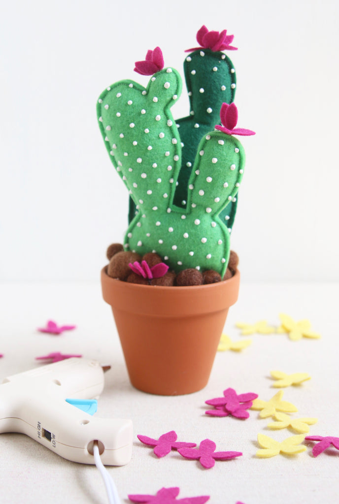 cactus succulent felt craft