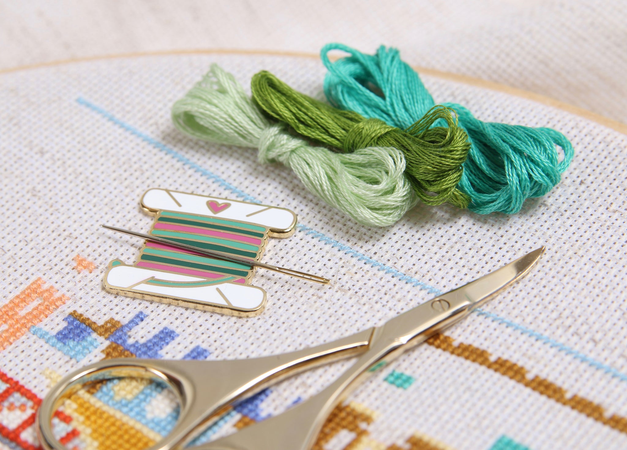 Needle Minder Embroidery Floss