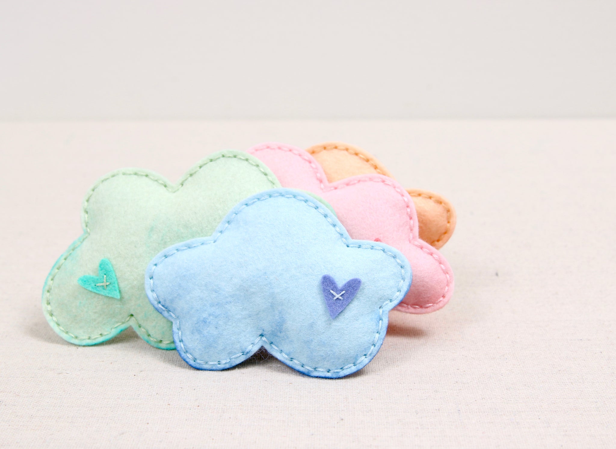 die cut clouds for felt