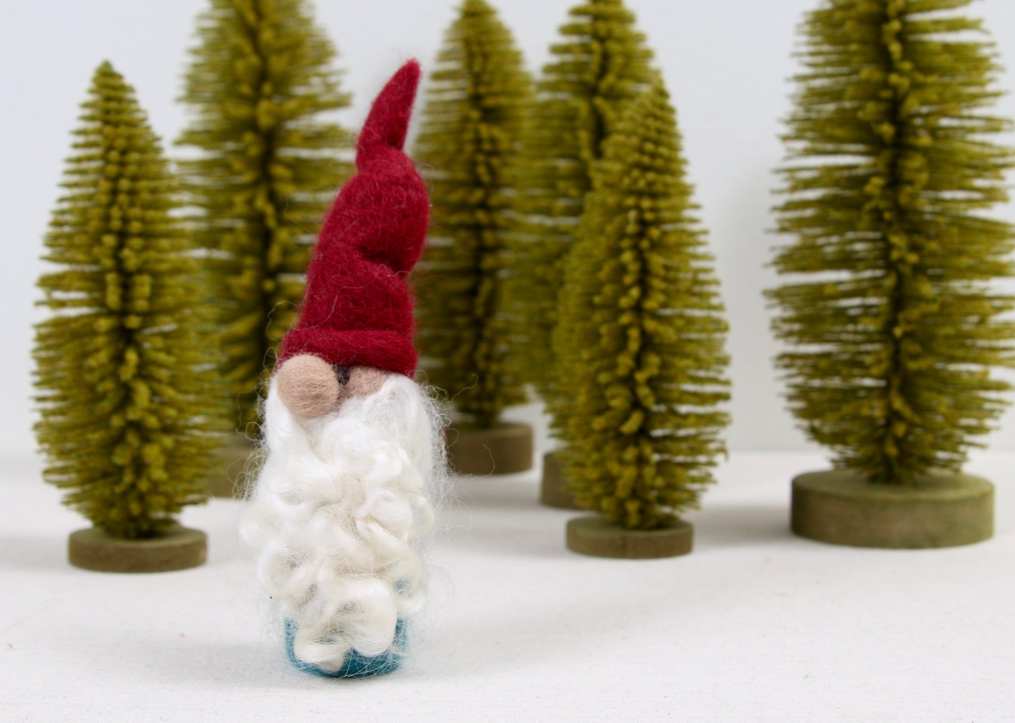 needle felt gnome