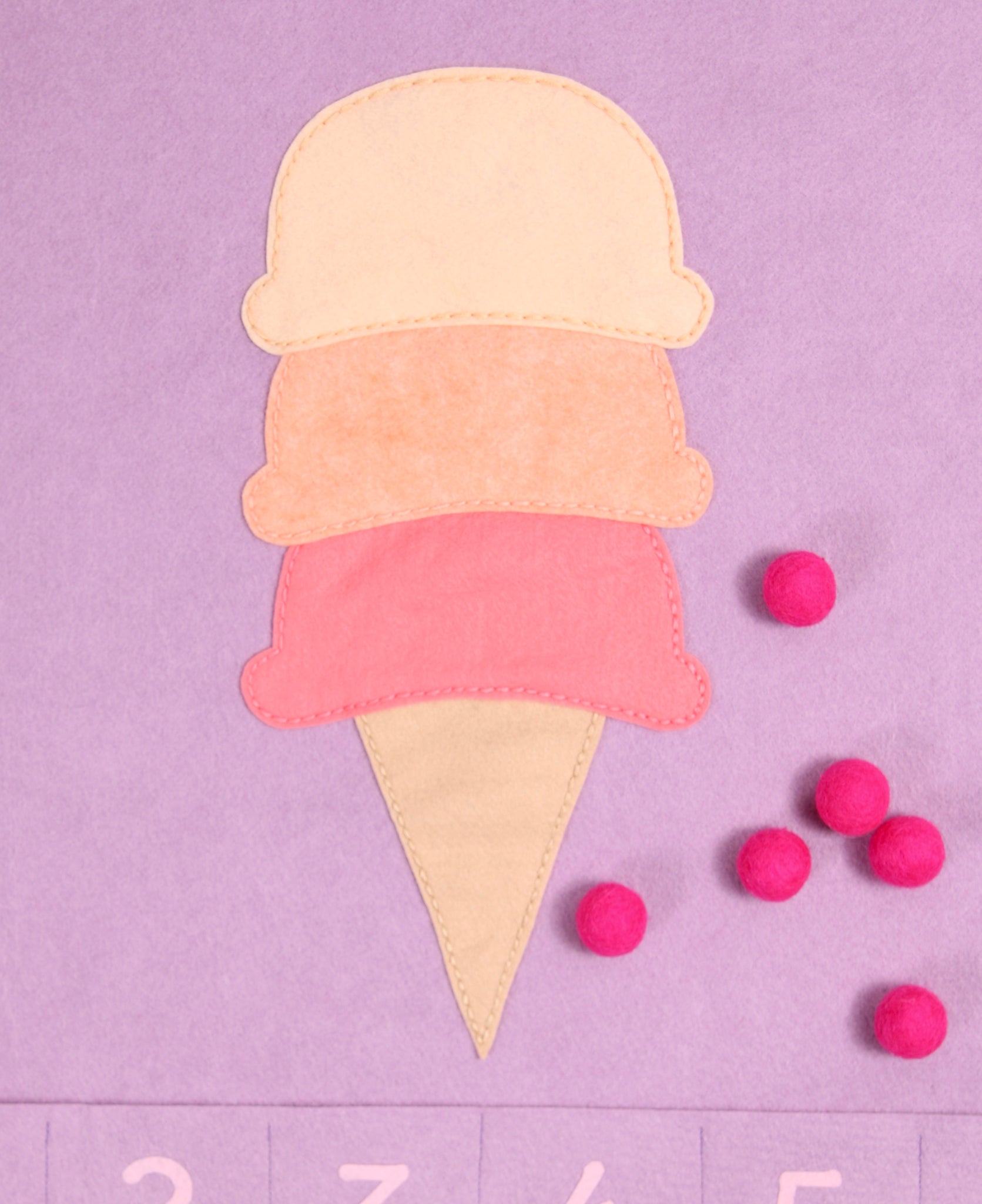 felt ice cream 