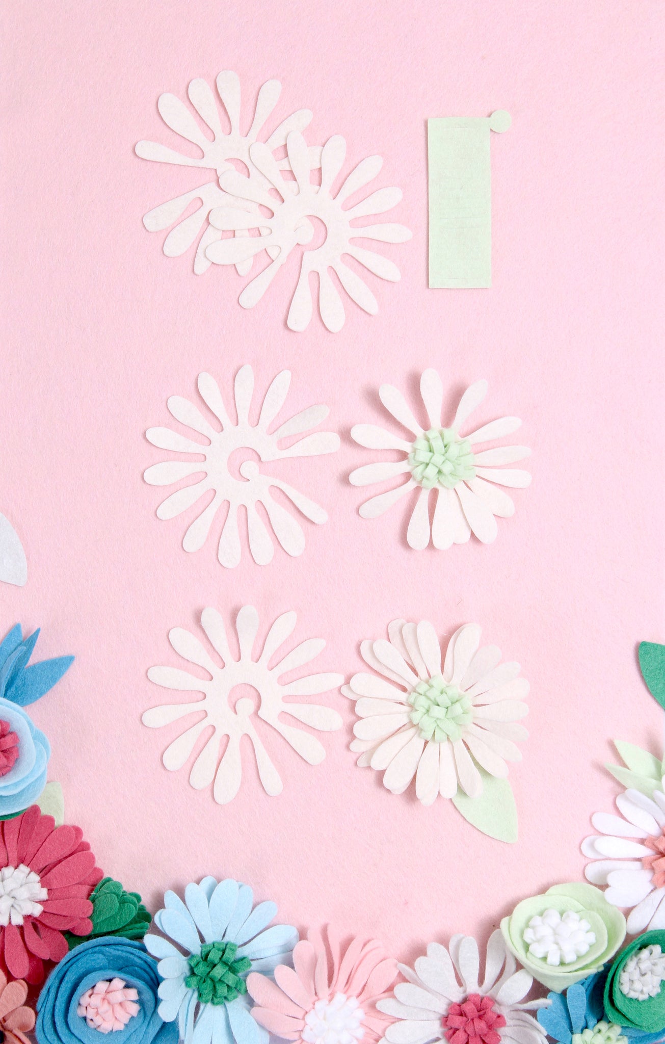 easy Felt Flowers. you can do it!!) basic way to make. Part 1 