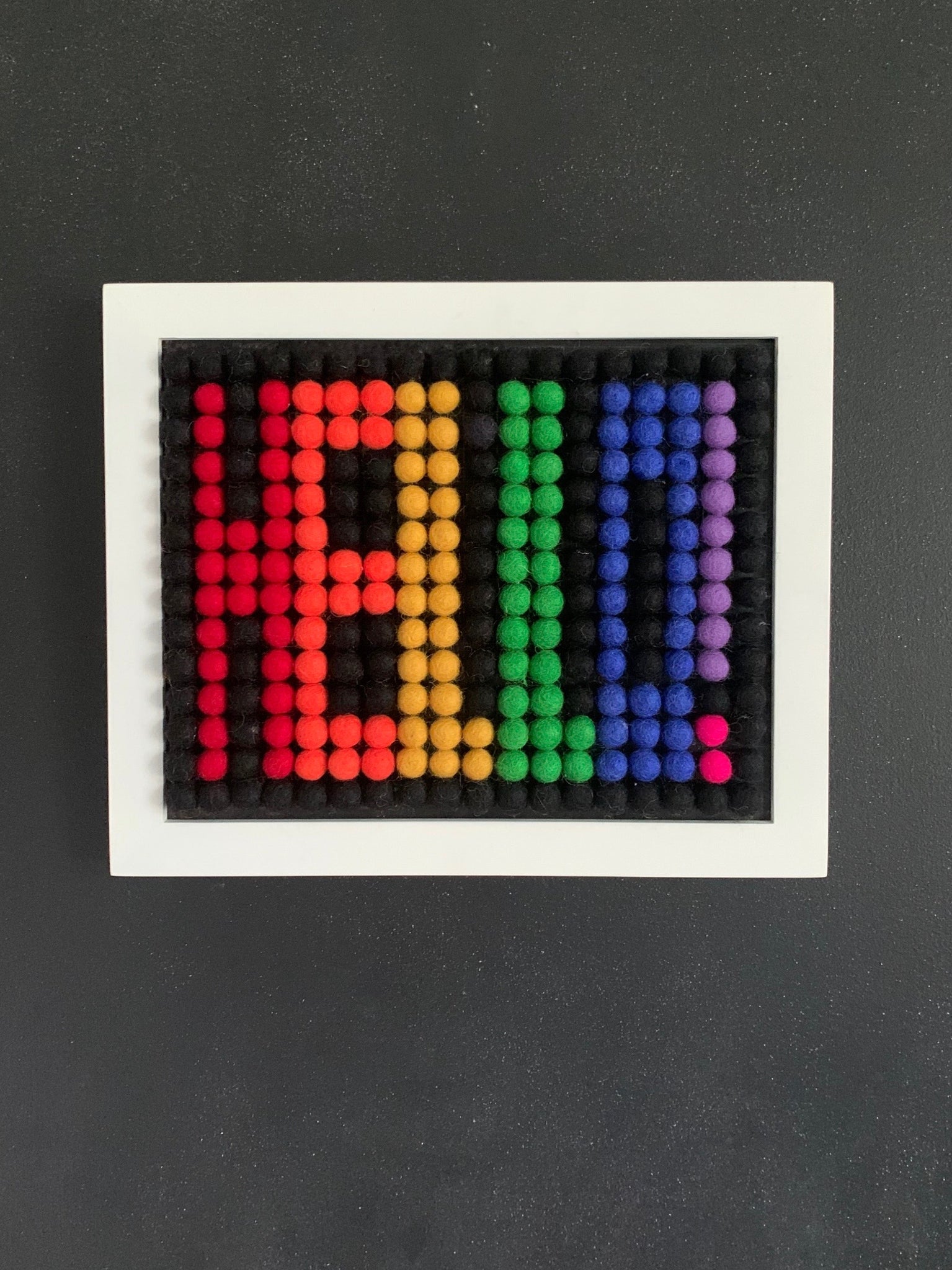 Pom Wall Art Completed