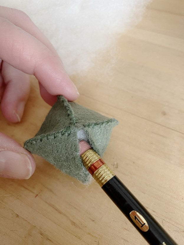 Stuffing with an eraser