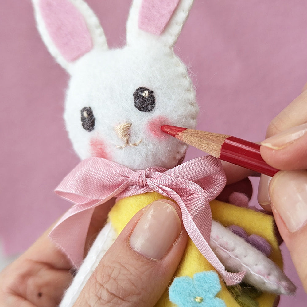 Adding blush to bunny cheeks