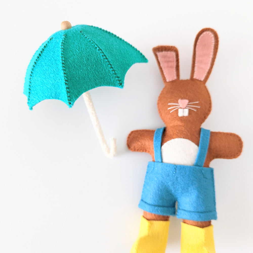 Finished umbrella with bunny