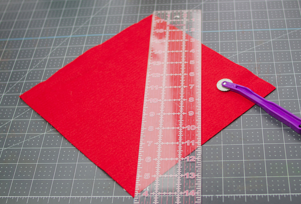 Marking inside of felt envelope