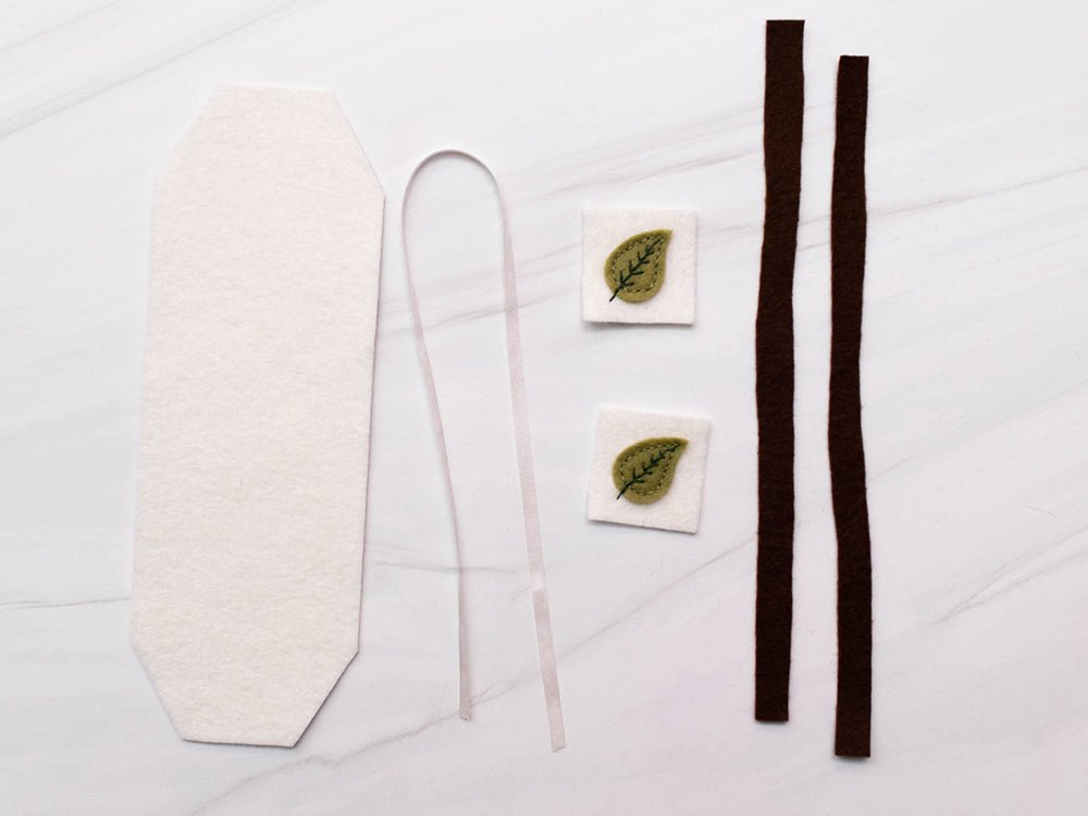 Components of felt tea bag