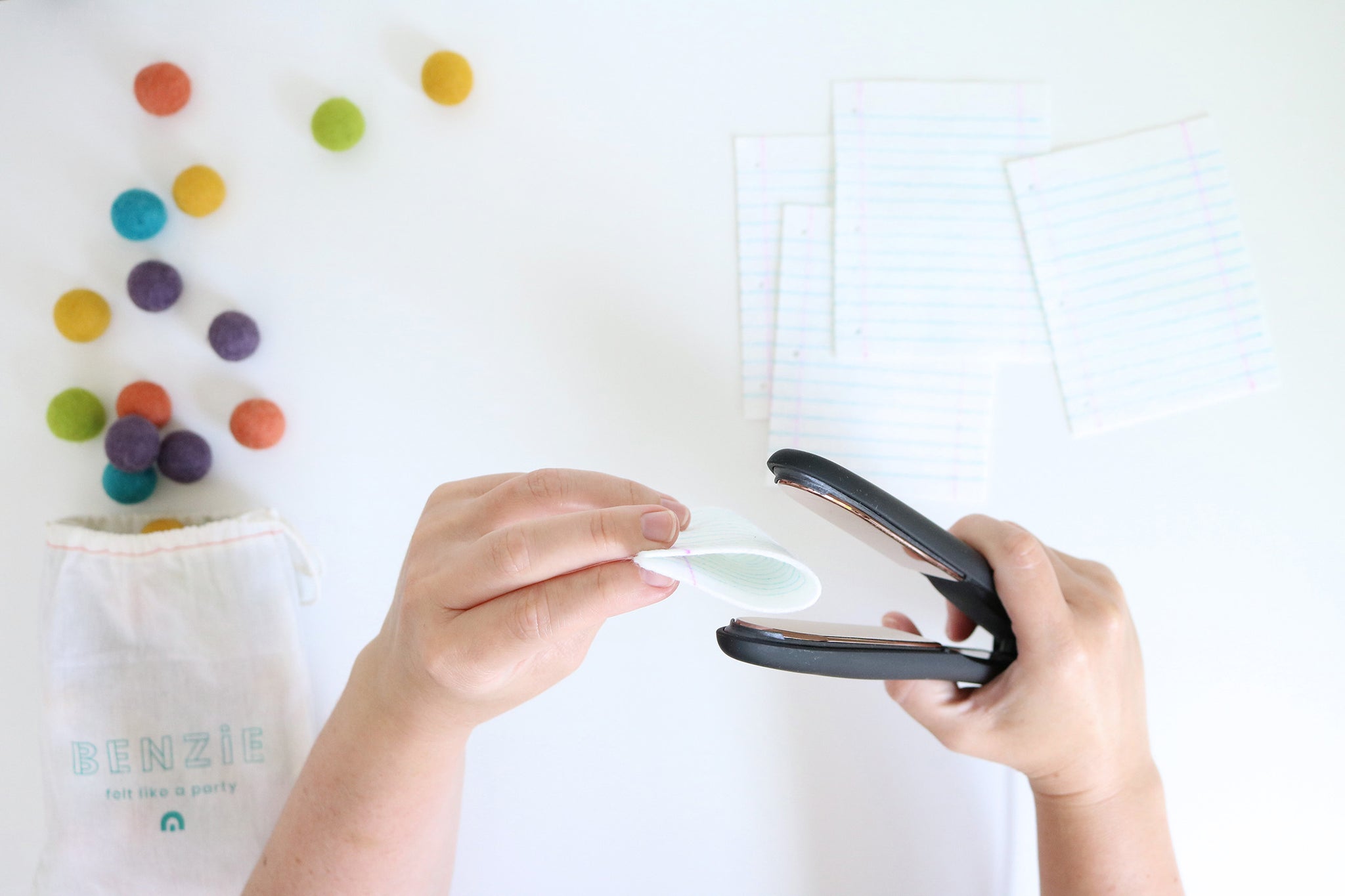 Folding felt airplane