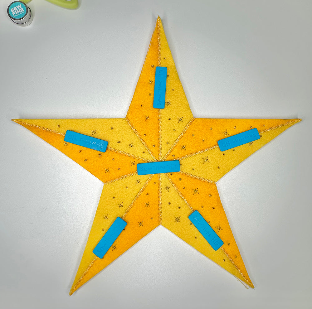 Clipping sides of star together