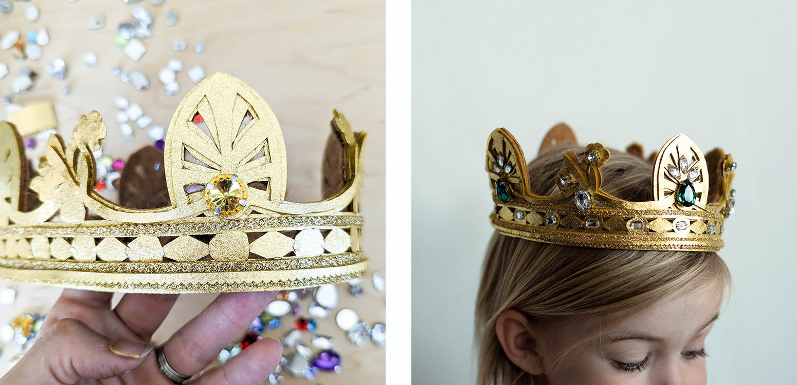 Adding jewels to finished crown