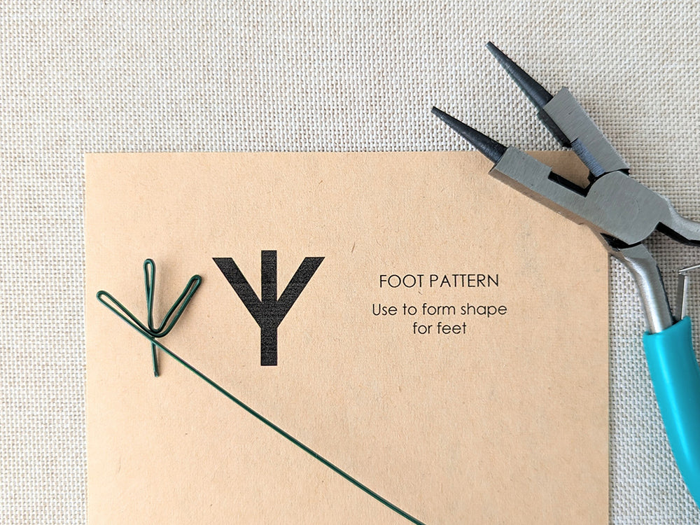Folded wire foot and leg