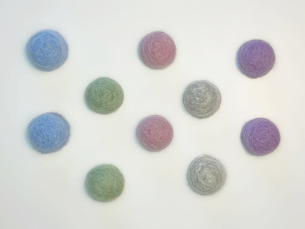 Completed felted segments