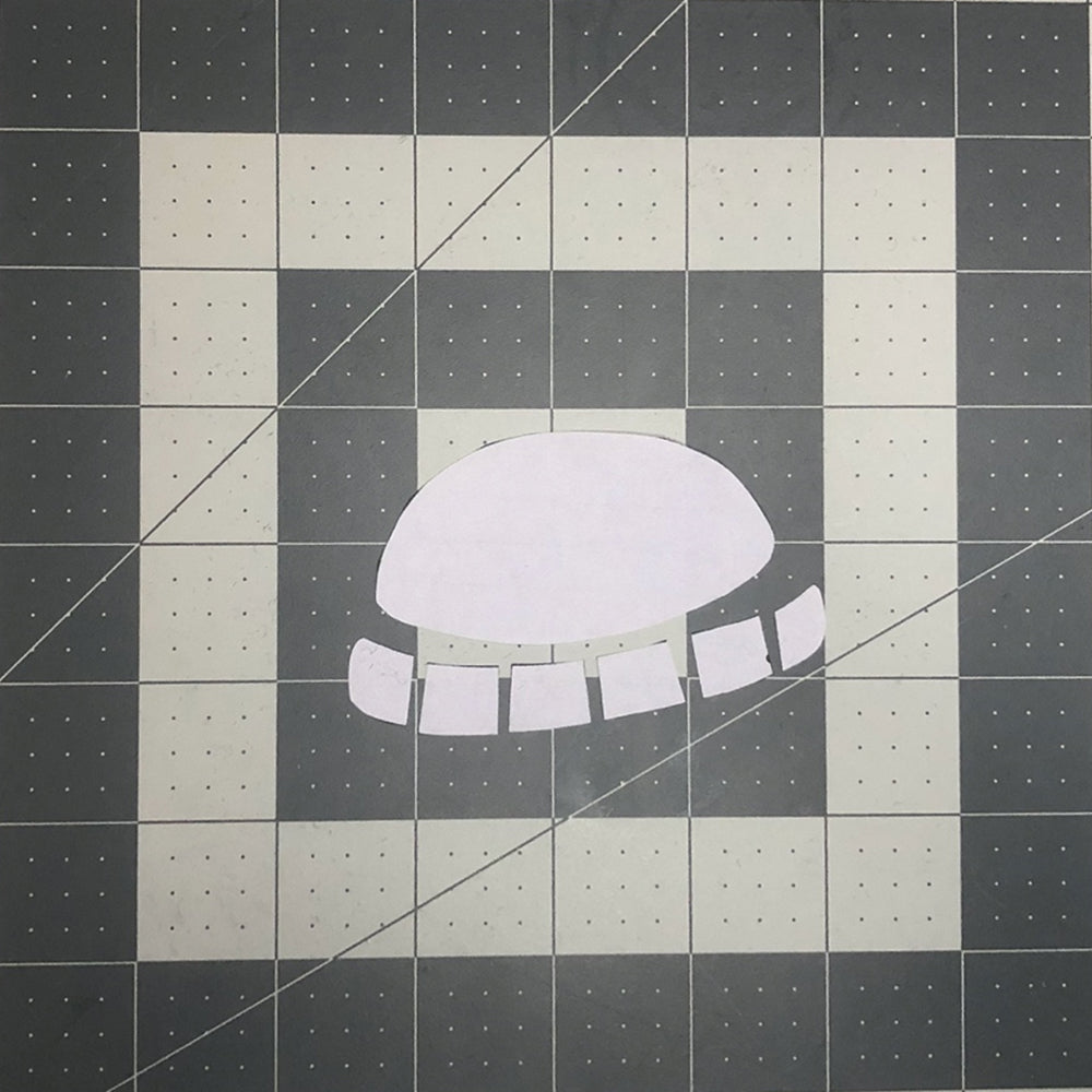 Cutting out pattern within black lines