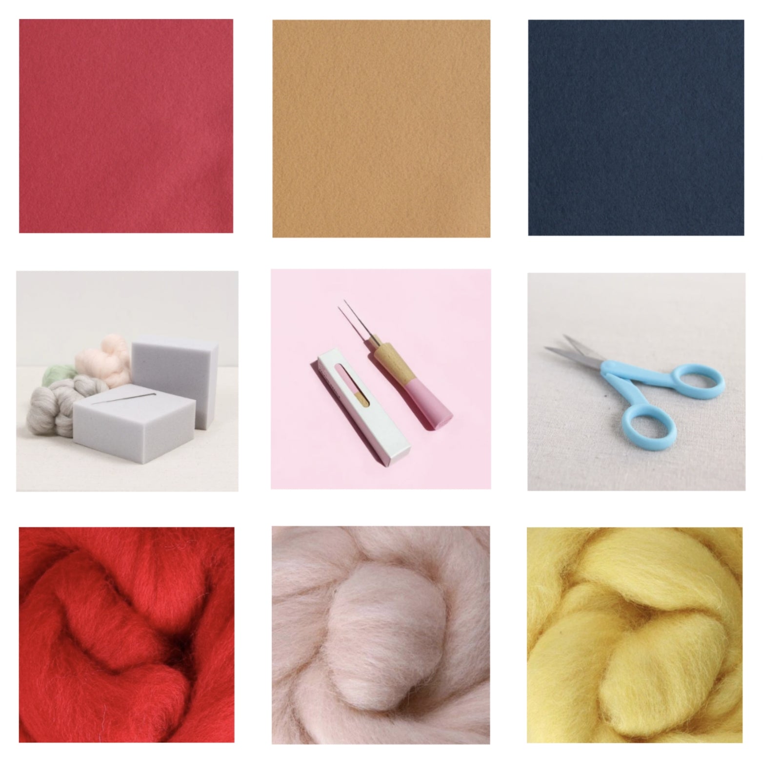 Double-layer Cake Box Felt kit Non-woven cloth Craft DIY Sewing