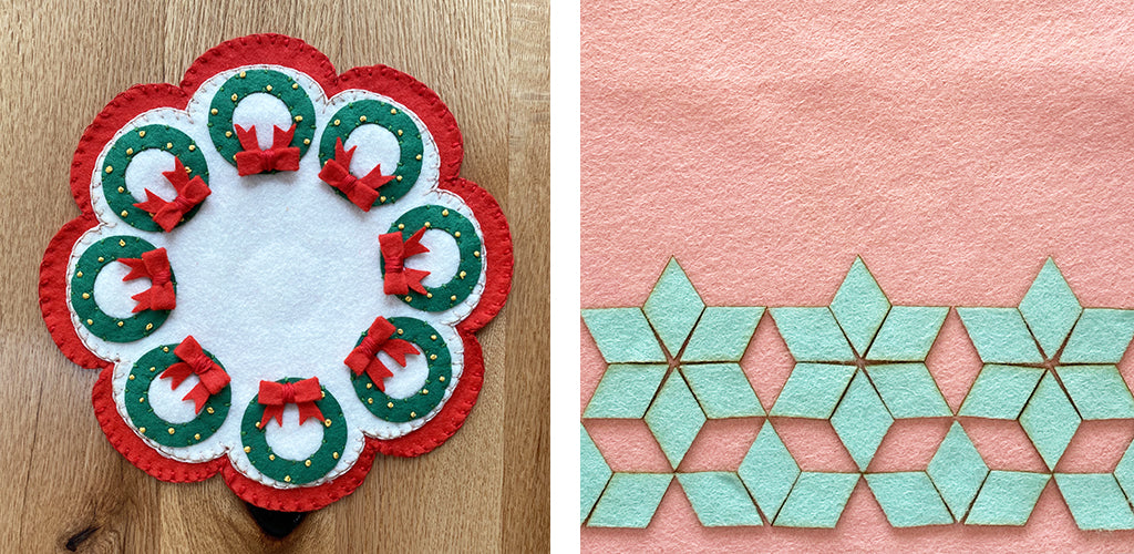 Wreath mat and diamond projects