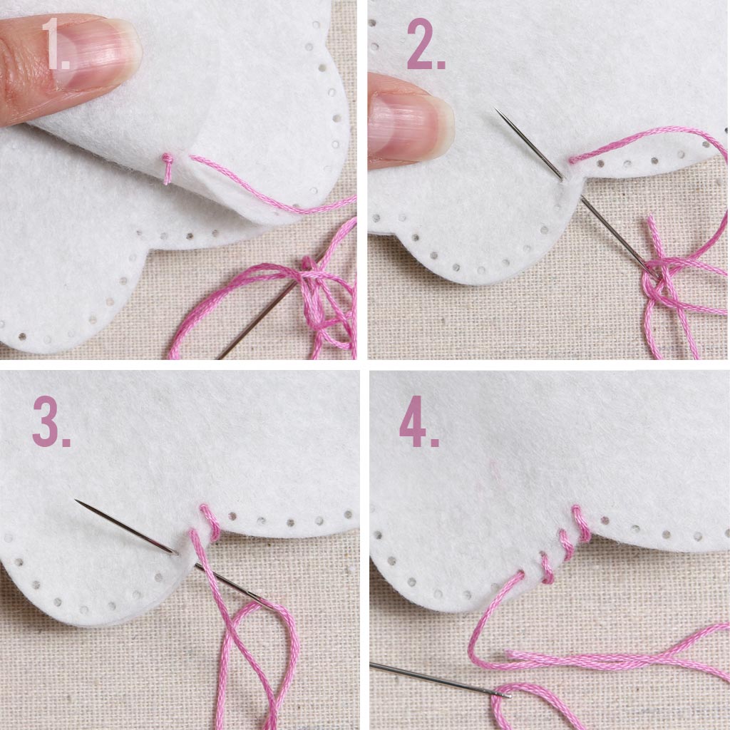 how to easily stitch felt