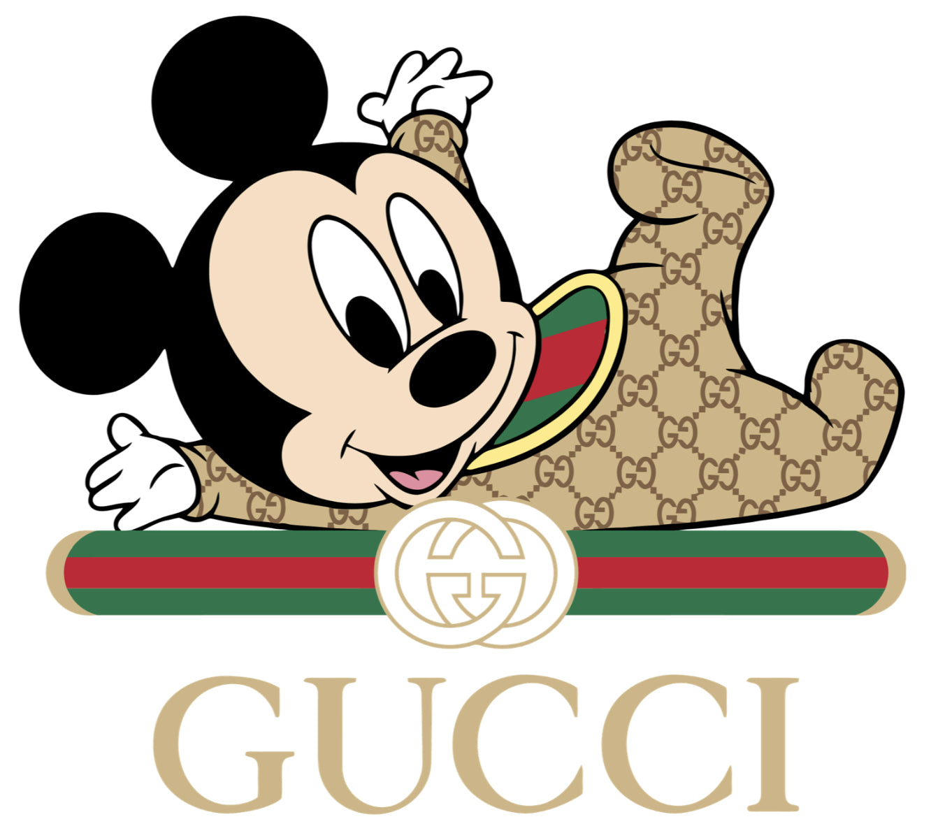 BABY MICKEY LAYING DOWN GUCCI