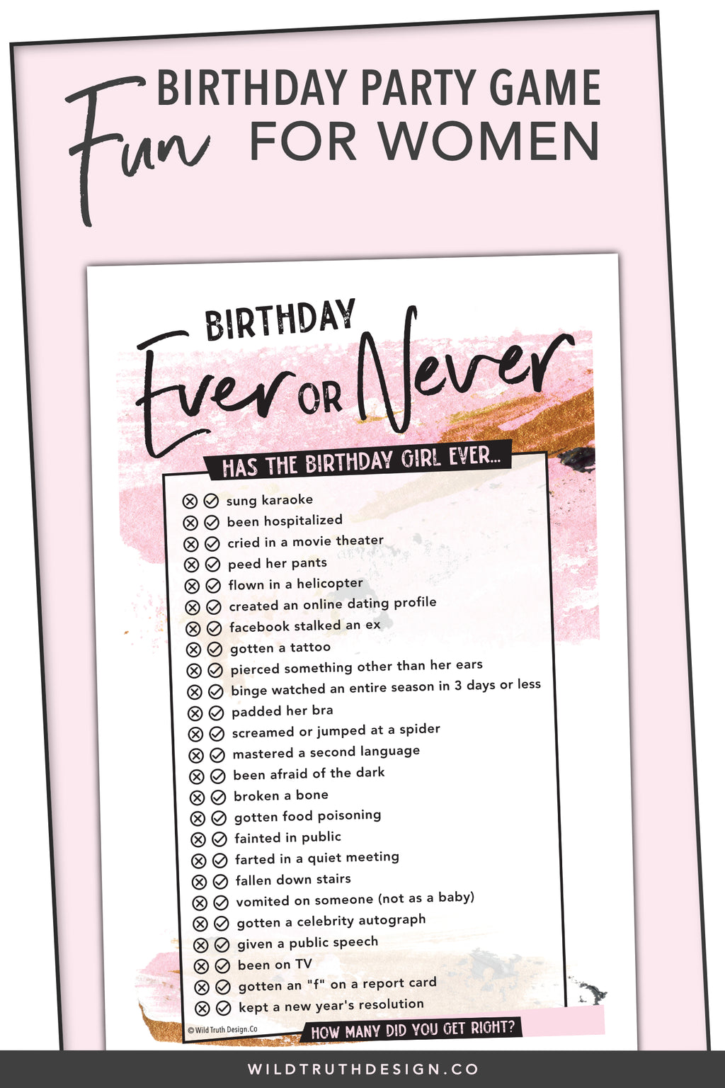 never has she ever birthday game for women printable