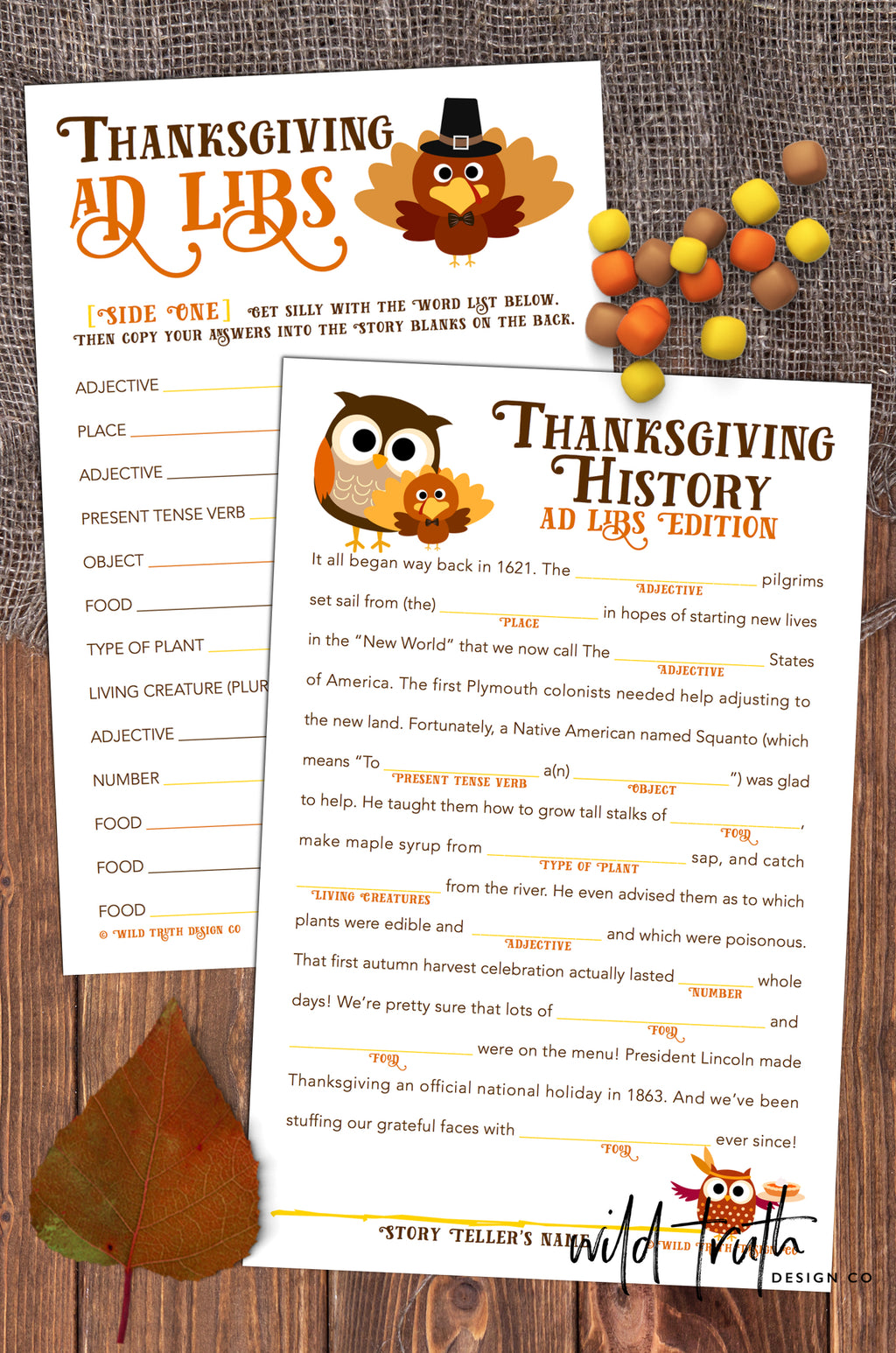 Thanksgiving Holiday Games