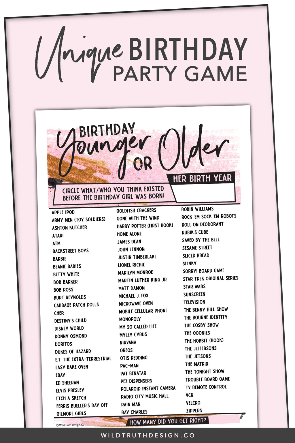 Printable Birthday Games Printable World Holiday