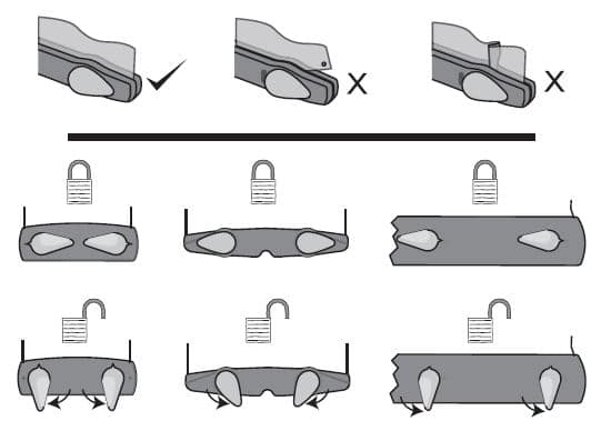 Instructions - open and close clamp