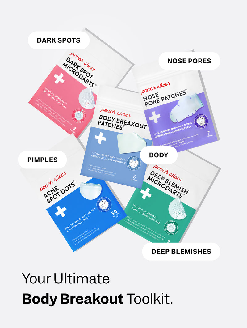 Your ultimate Body Breakout Toolkit with acne spot dots