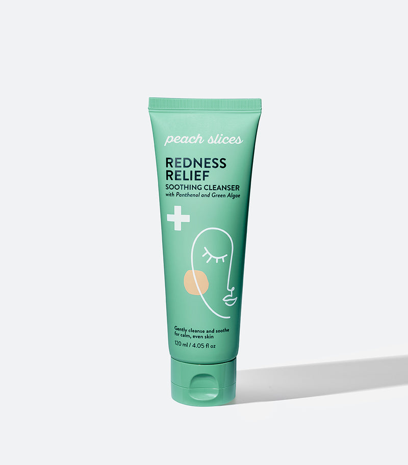 A bottle of Peach Slices Redness Relief Soothing Cleanser