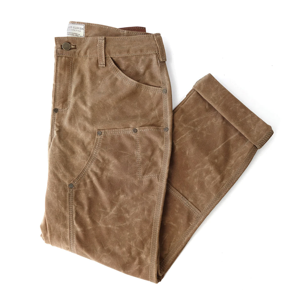 GN.05 Women's Waxed Canvas Fitted Work Pant - Havana - Red Clouds  Collective - Made in the USA