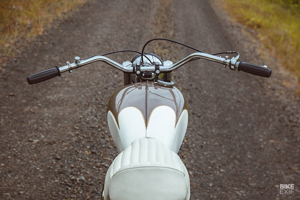 triumph pre unit desert sled handlebars