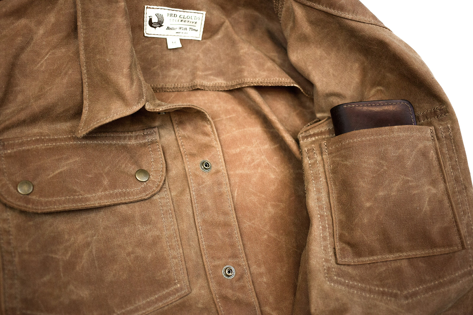 Great Northern Waxed Canvas Jacket - Brush Brown - Red Clouds