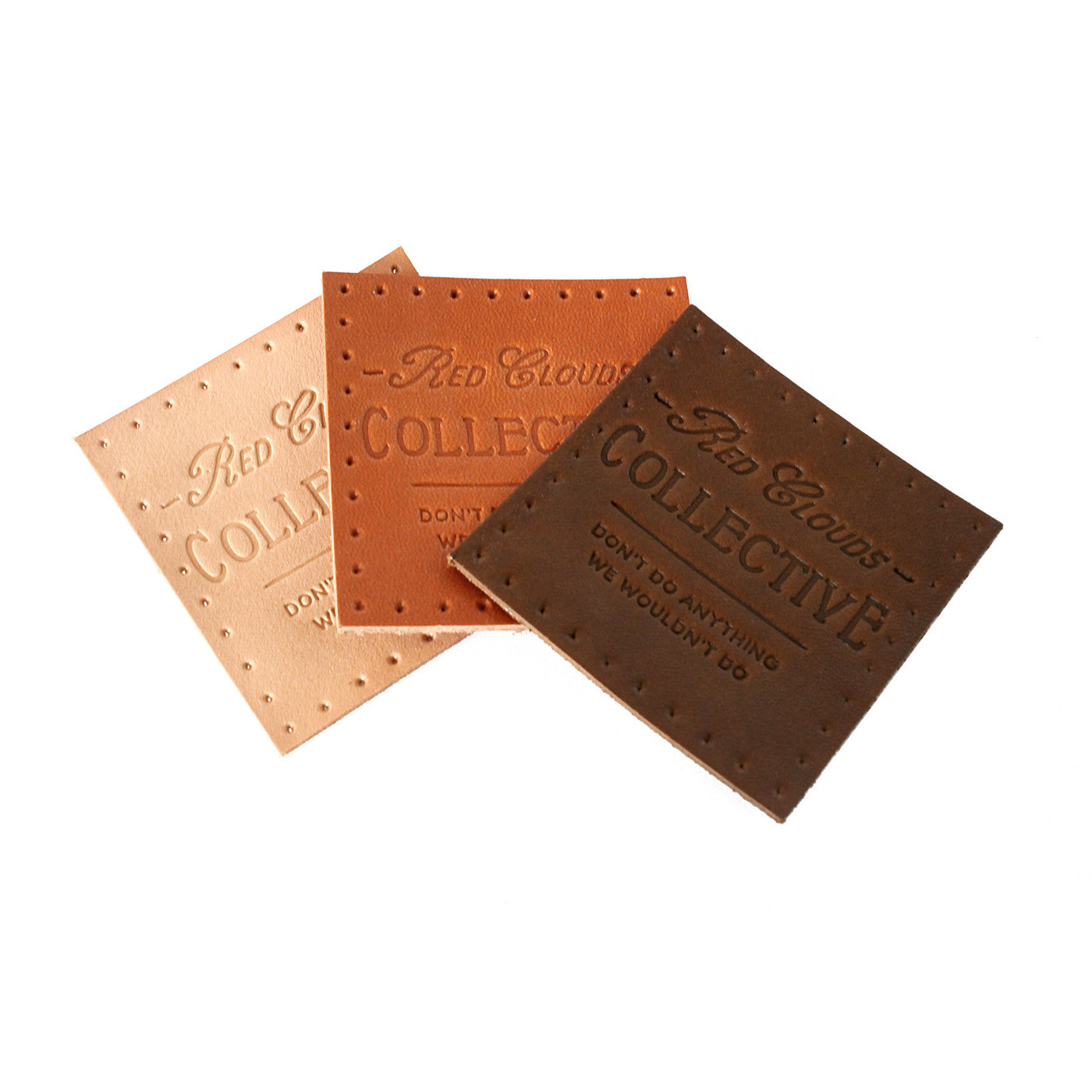 Iron-On Genuine Vegetable Tanned Leather Patch
