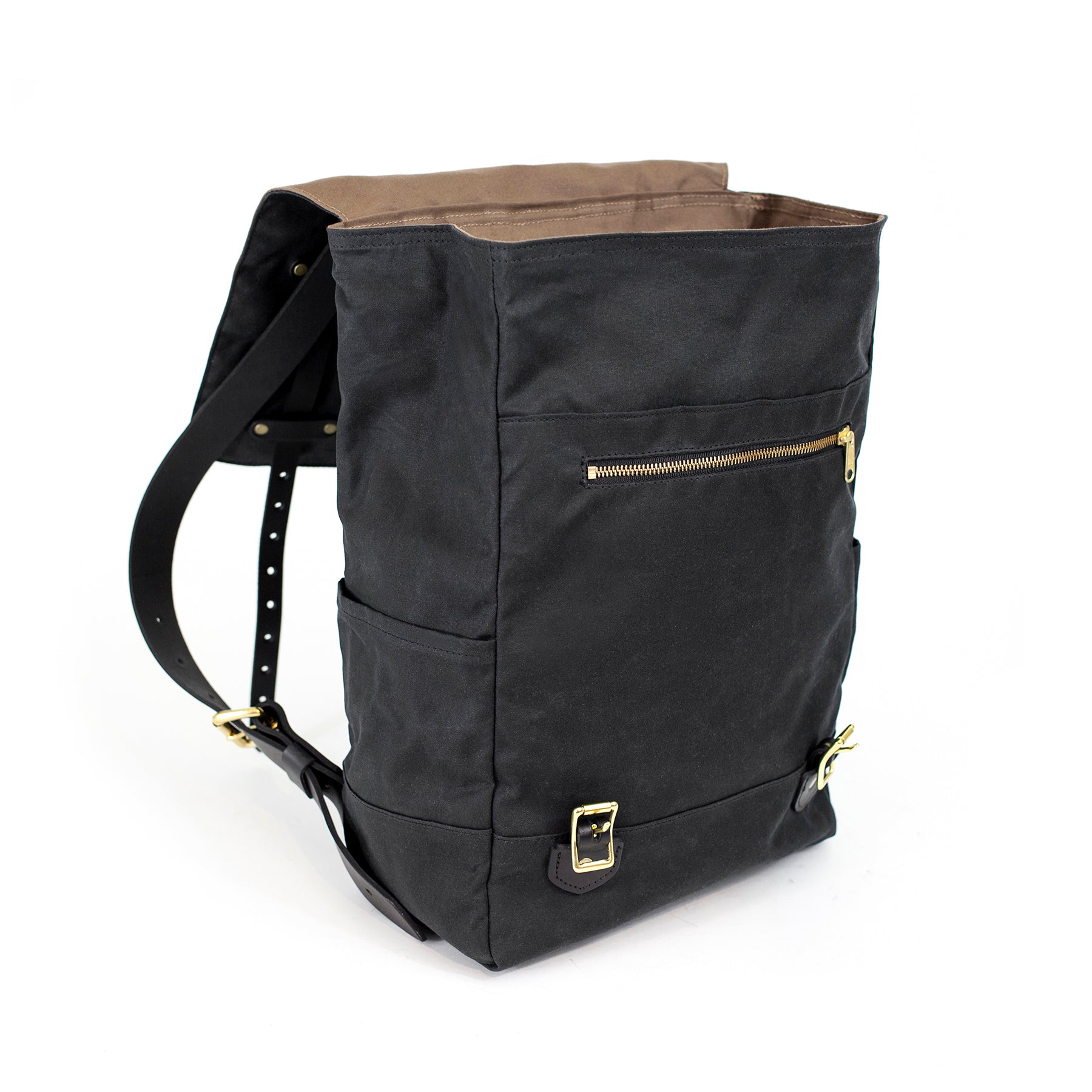 The Catamount Backpack - Black / Black - Red Clouds Collective - Made in the USA