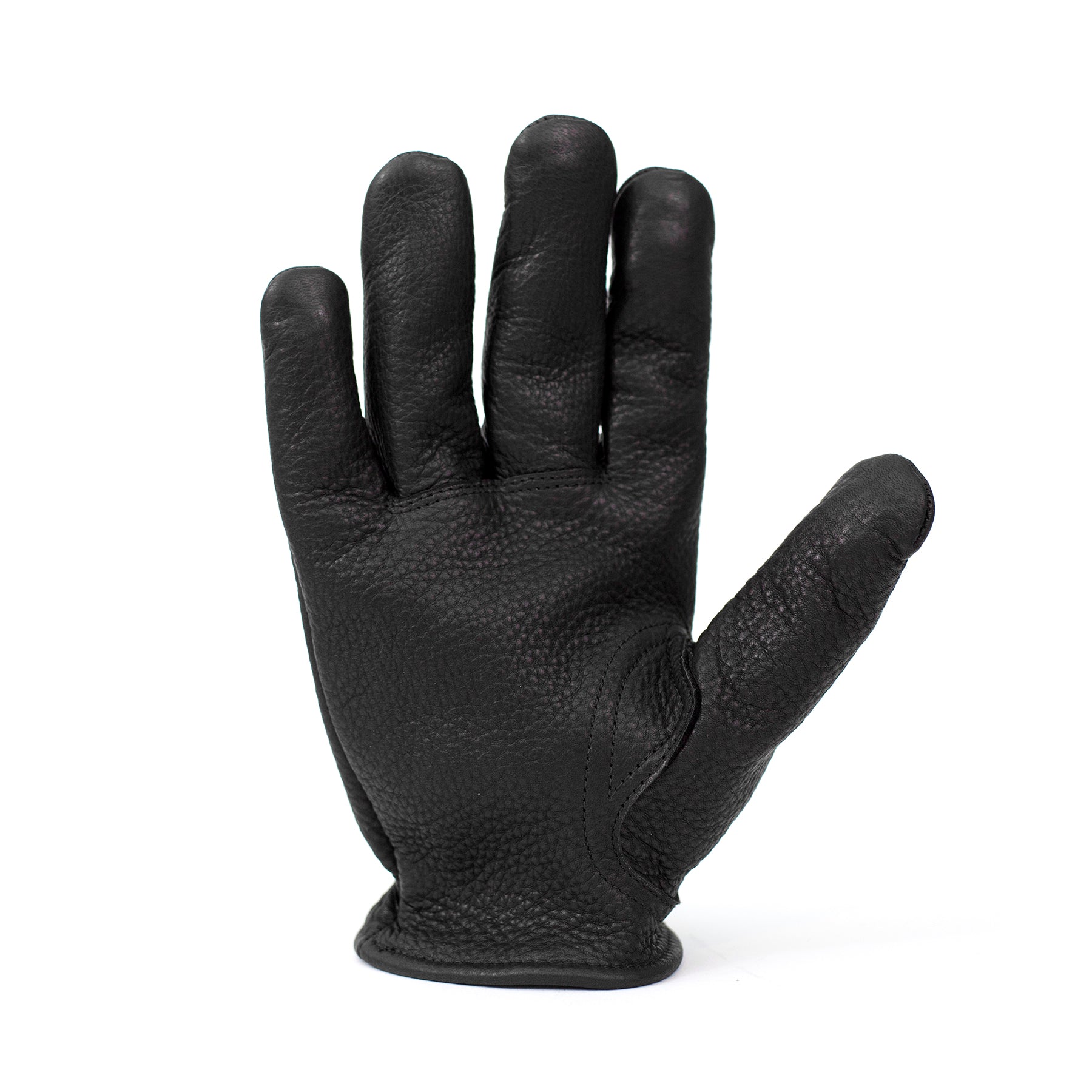 Leather 'Tag' Driver Gloves - Black - GBNY