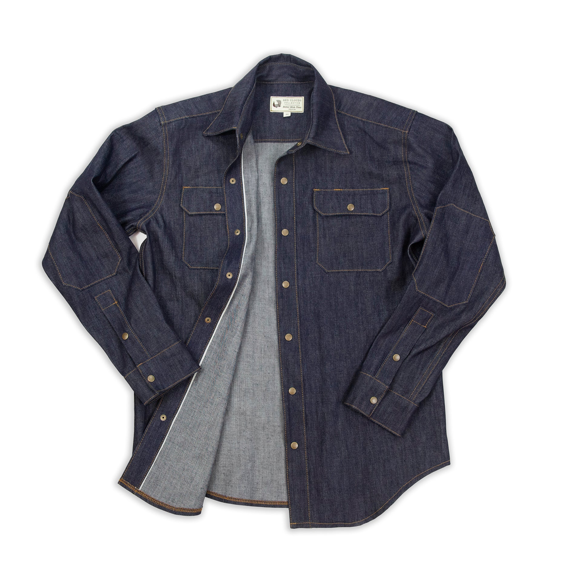 black denim work shirt