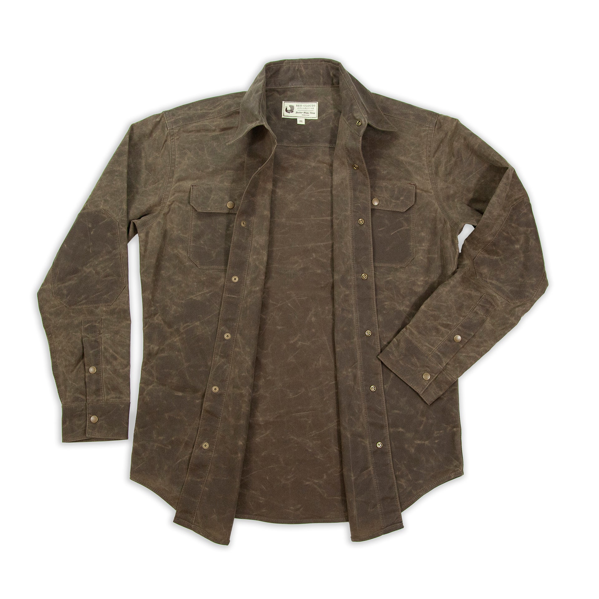 waxed cotton shirt jacket