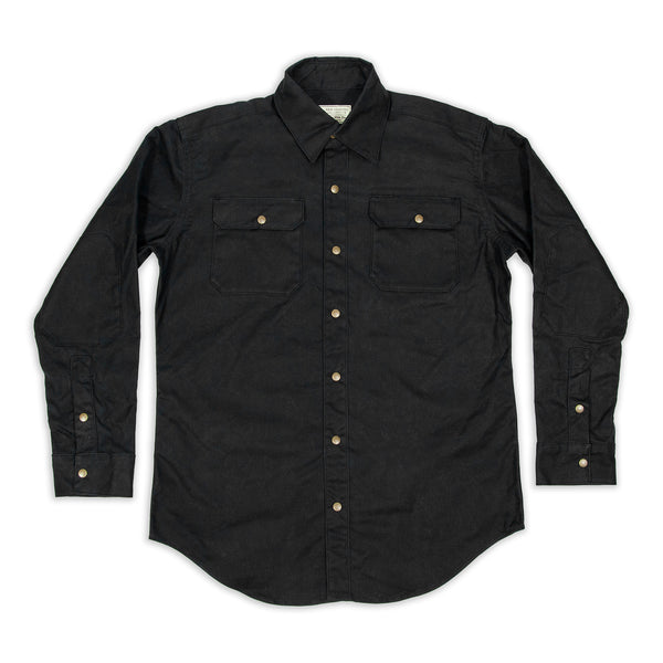 Witham Work Shirt - Black Waxed Canvas - Red Clouds Collective - Made ...