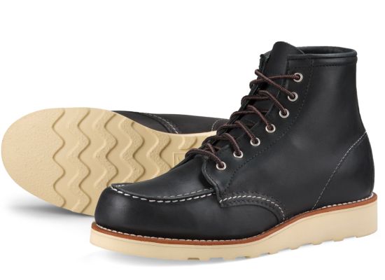 red wing 6 inch moc black